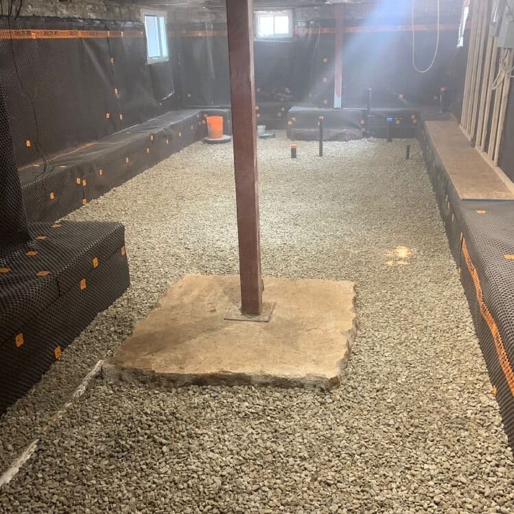 Basement underpinning work