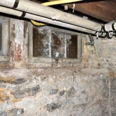 Waterproofing work in progress